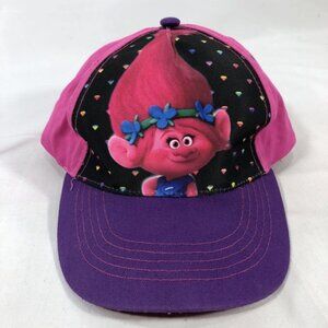 Dreamworks Trolls Baseball Hat Girls Pink Purple Adjustable Snapback Cap OSFM